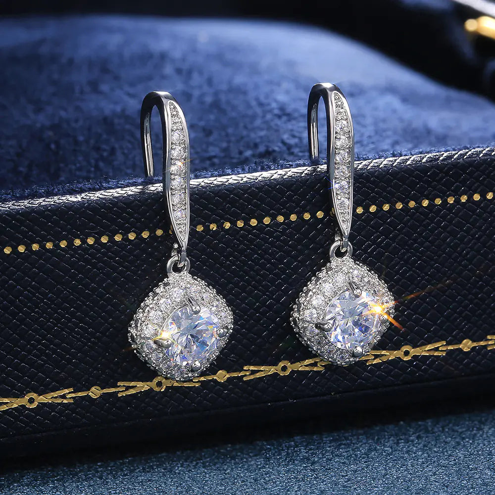 Square Zircon Earrings