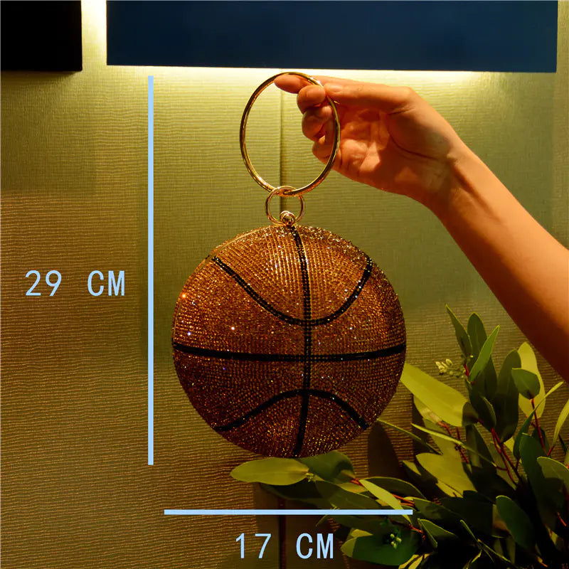 Rhinestone Sphere Bag