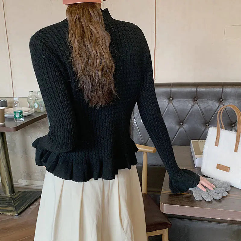 The Tessa Peplum Cardigan