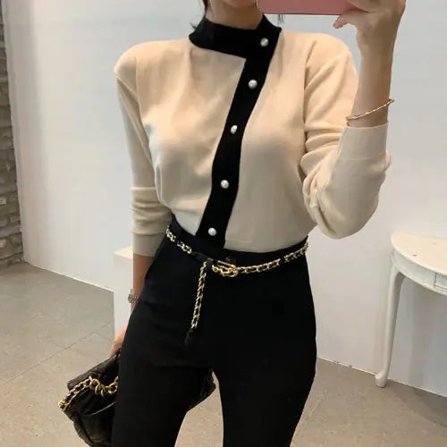 The Zoey Colorblock Cardigan