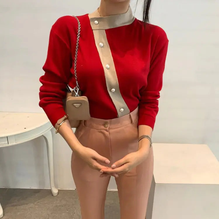 The Zoey Colorblock Cardigan