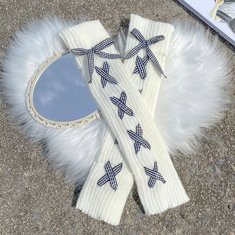 Bow Knit Warmers