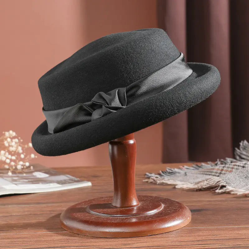 French Style Woolen Bucket Hat