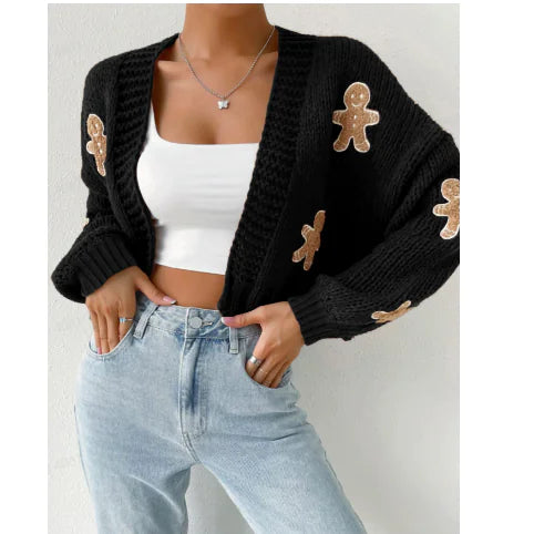 The Noelle Gingerbread Cardigan