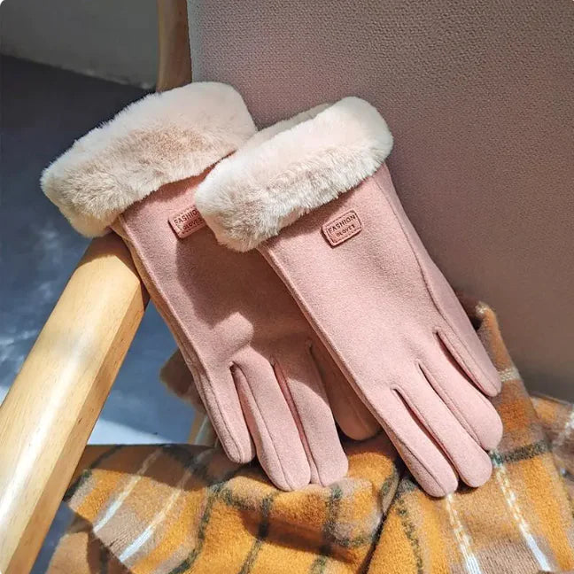Fleece Suede Gloves