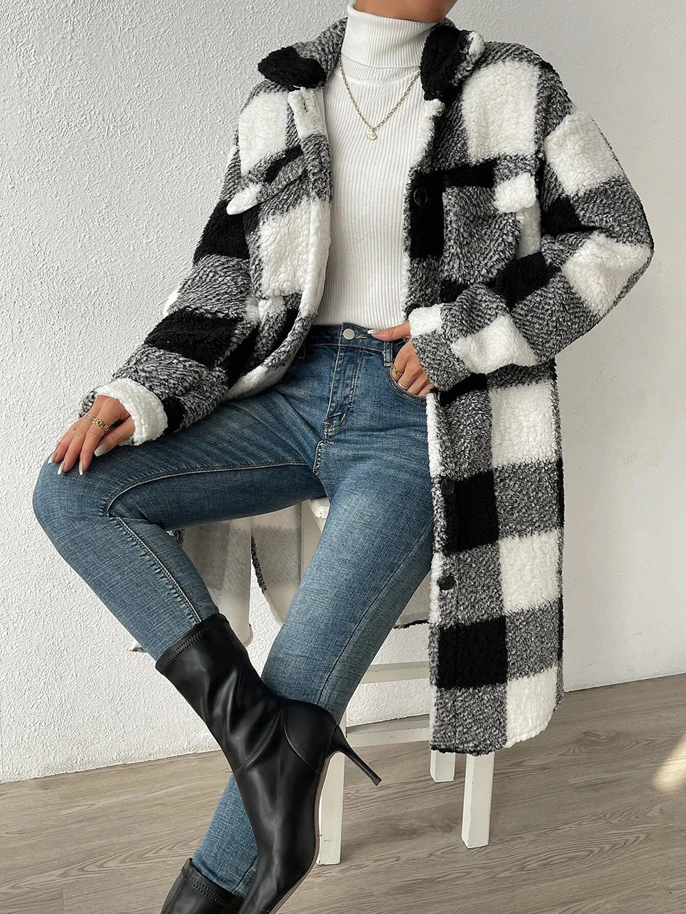 Women’s Classic Long Fleece Coat