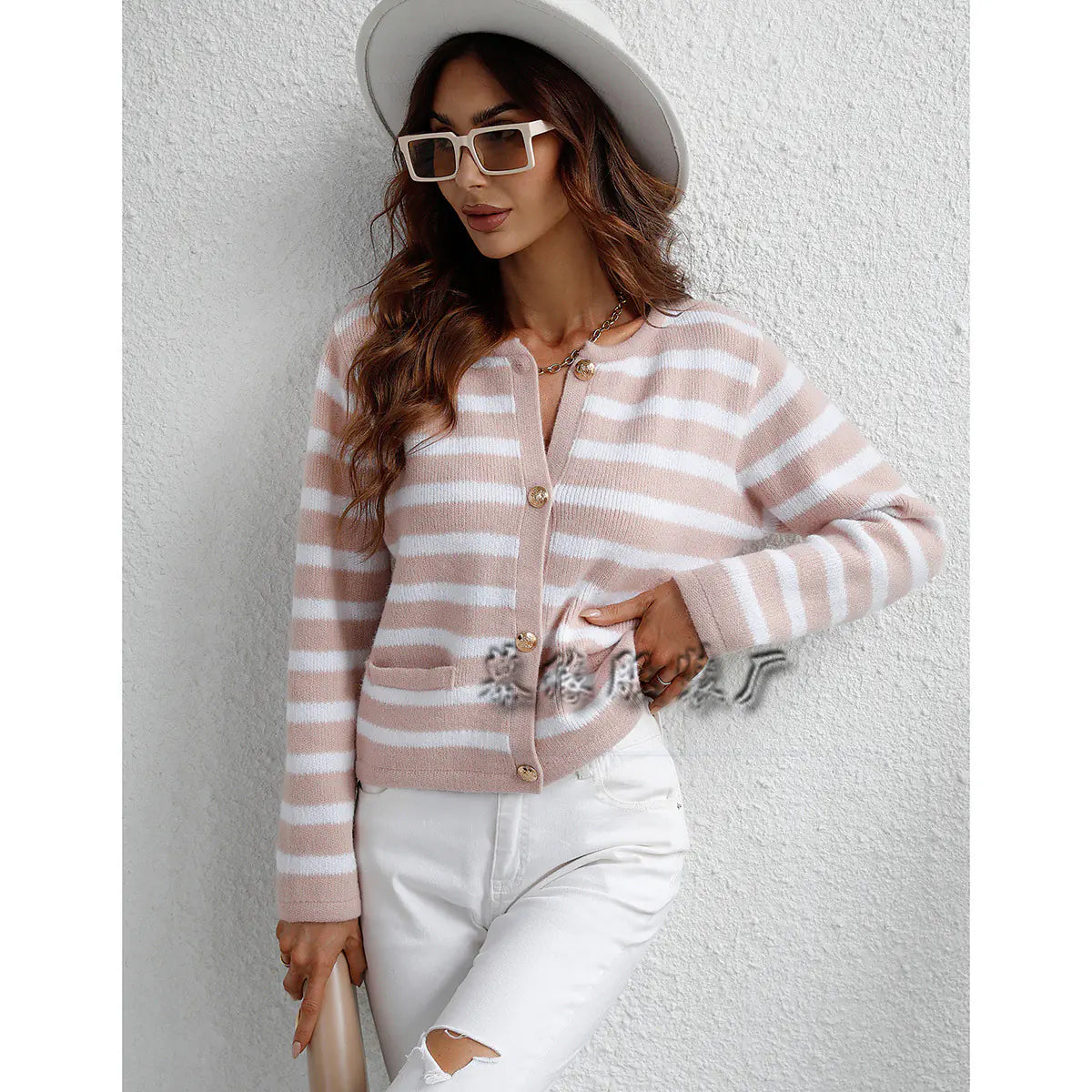 The Leni Striped Cardigan