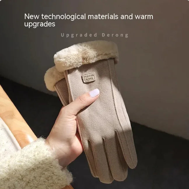 Fleece Suede Gloves