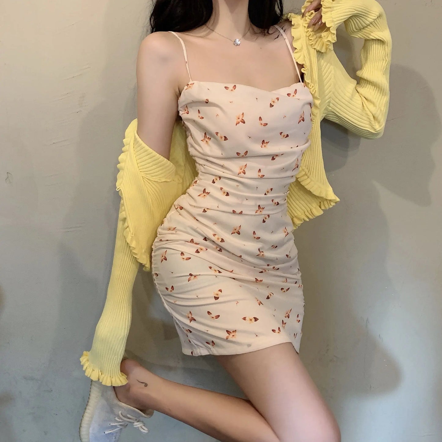 The Noa Floral Cardigan Set