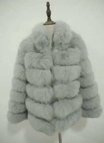 Women’s Plush Fox Style Coat