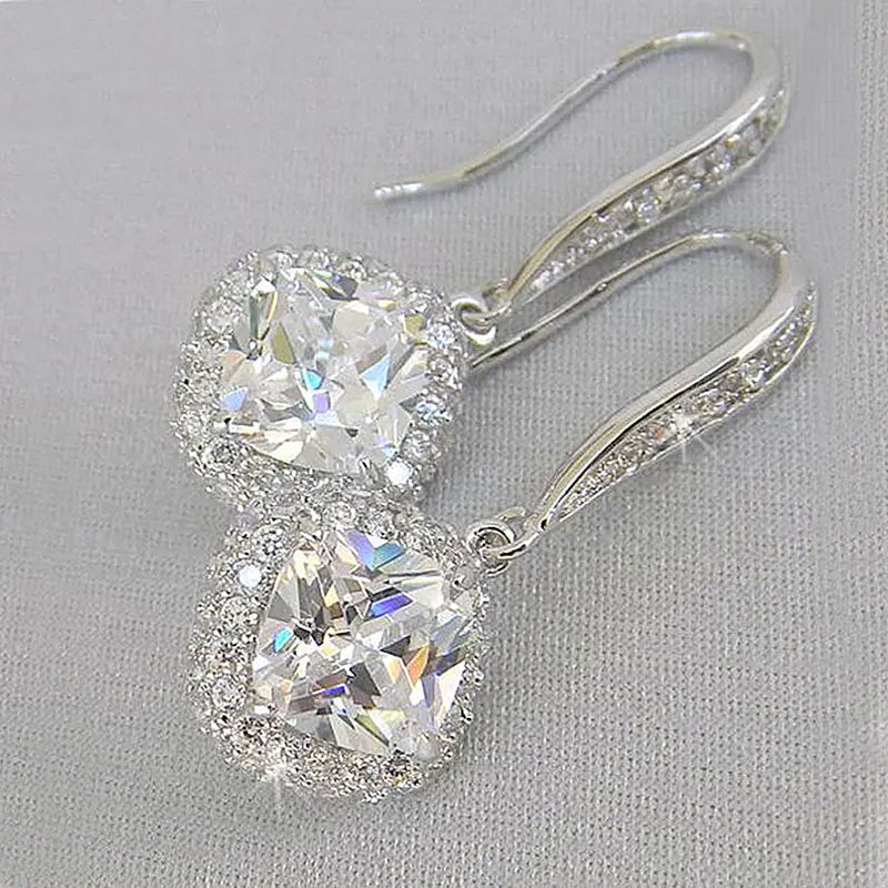 Square Zircon Earrings
