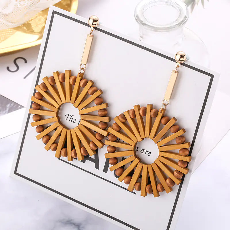 Bohemian Wood Earrings