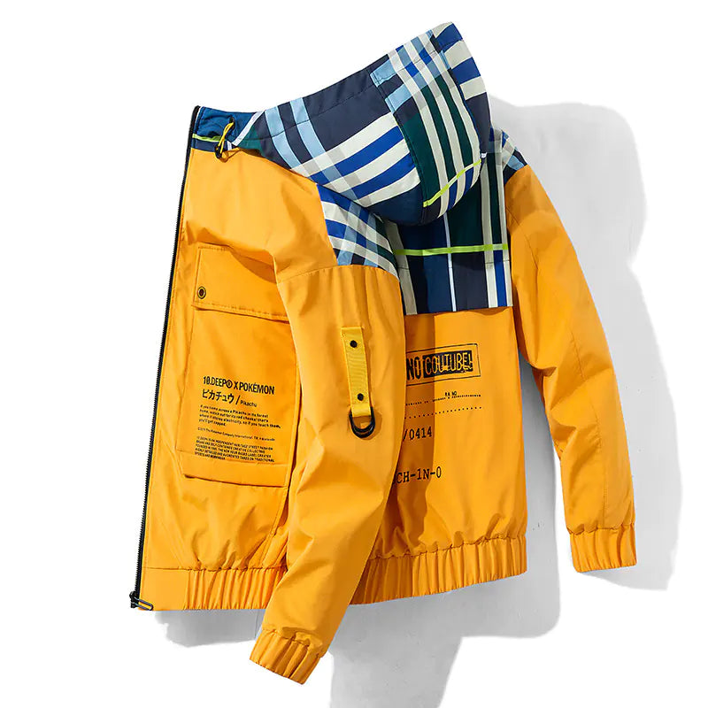 Men’s Loose Colorblock Jacket