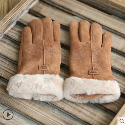 Vintage Suede Gloves
