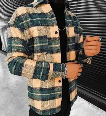Men’s Plaid Long-Sleeve Shirt