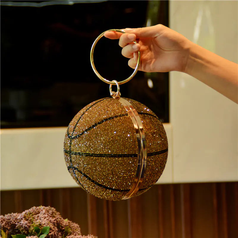 Rhinestone Sphere Bag
