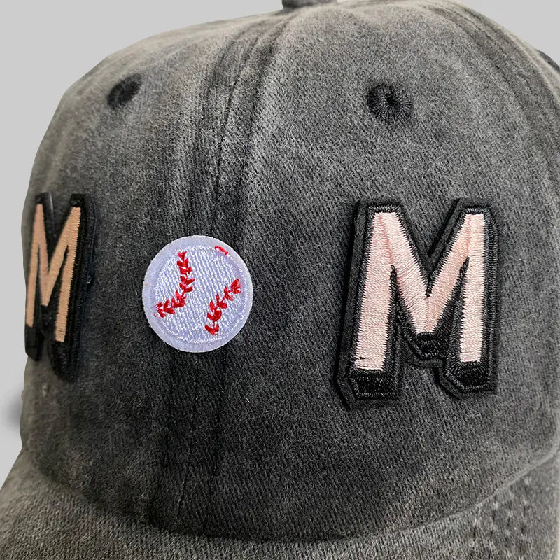 Embroidered Denim Baseball Cap