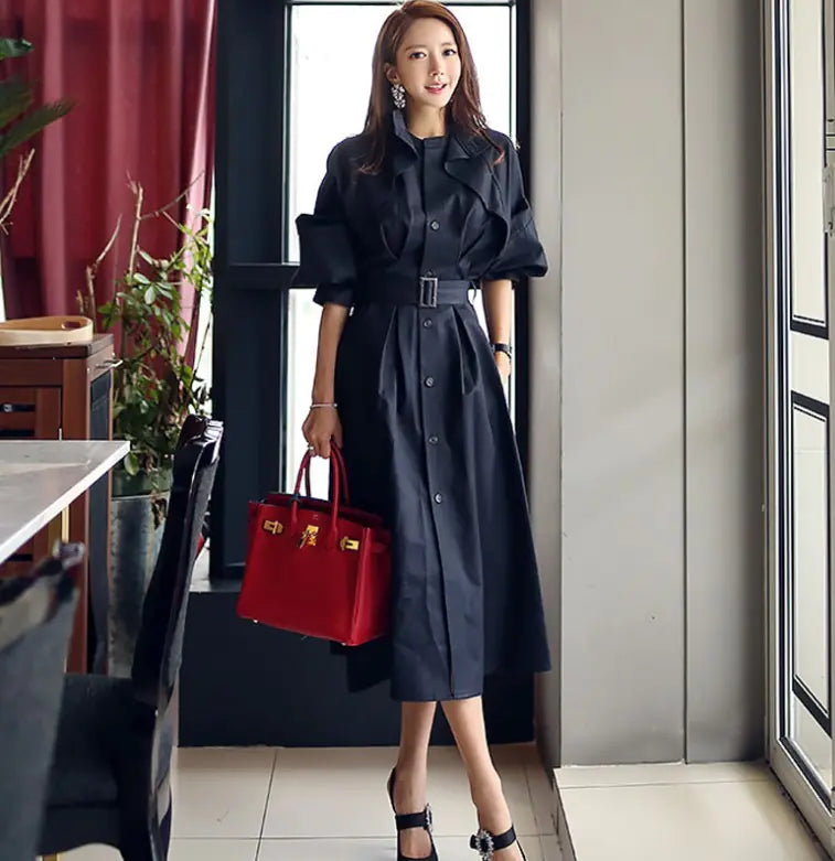 Women’s Puff Sleeve Trench Coat