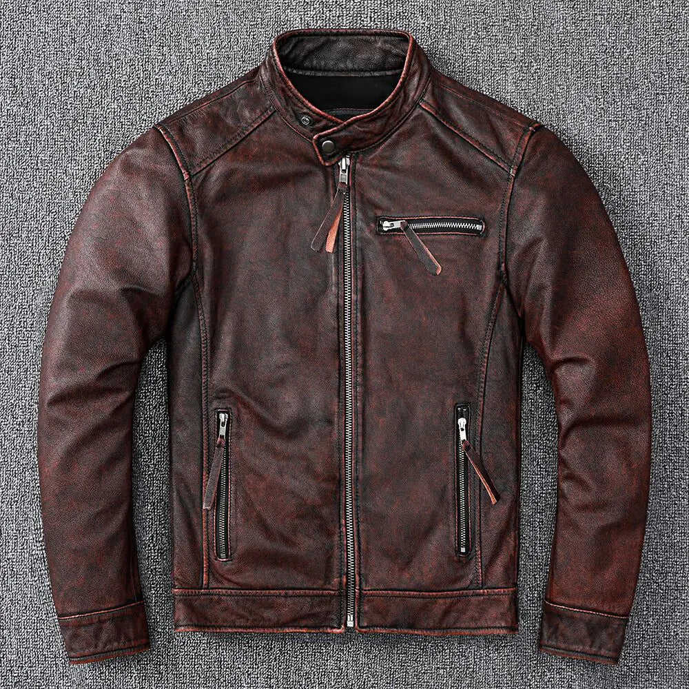 Men’s Vintage Brown Leather Jacket