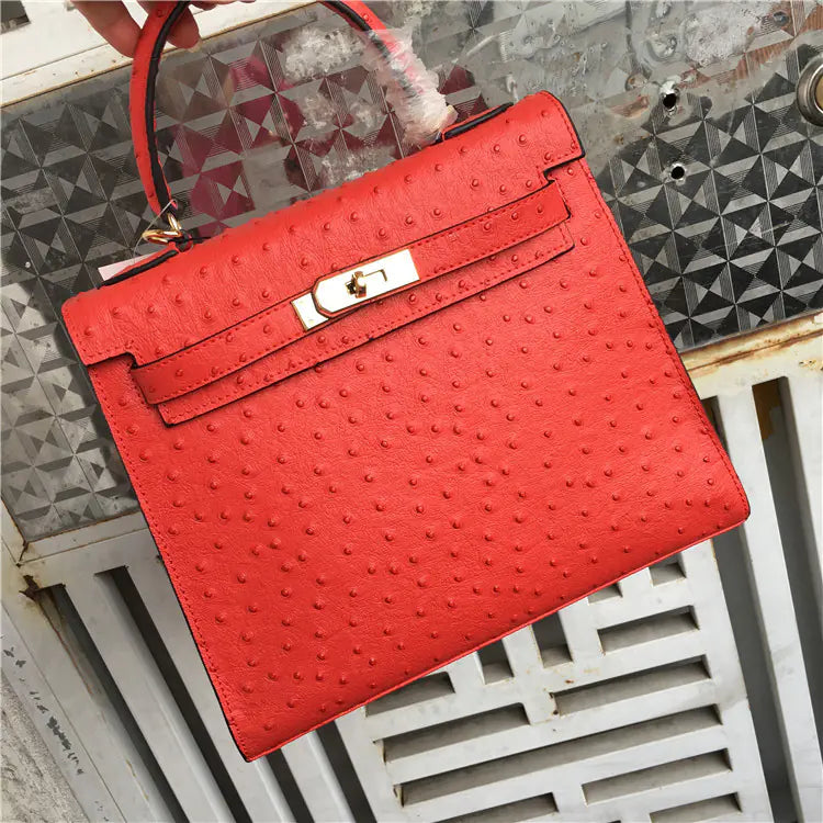 Ostrich Luxe Bag