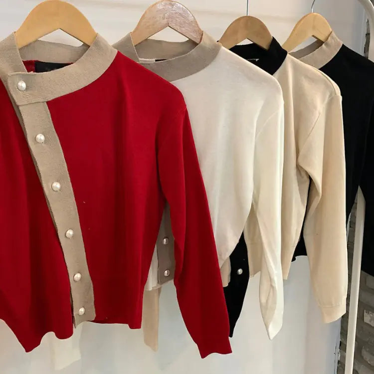 The Zoey Colorblock Cardigan