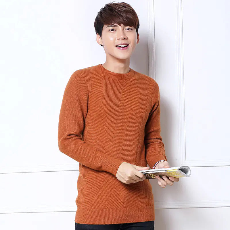 Men’s Thick Round Neck Sweater
