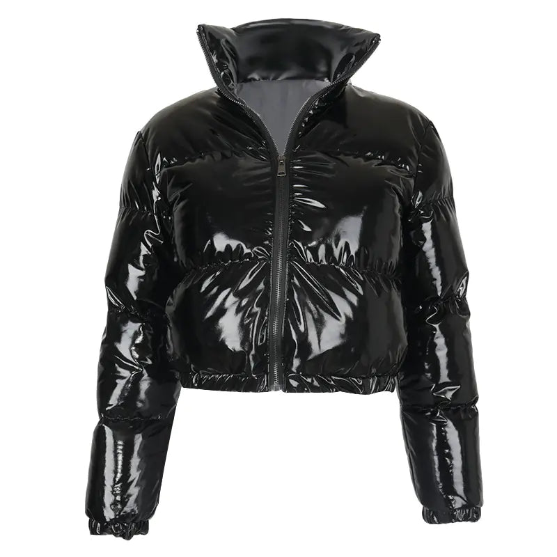Women’s Leather Bubble Coat