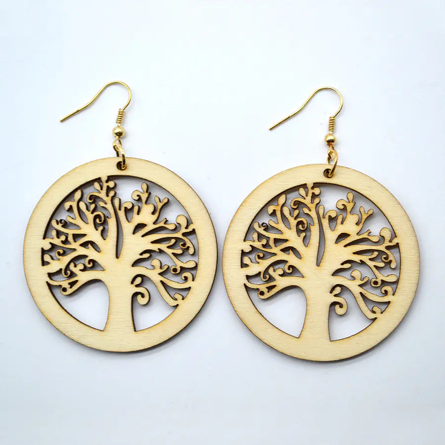 Rosewood Halo Earrings