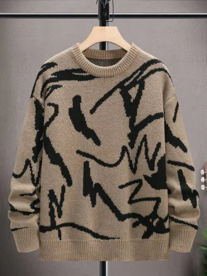 Men's Casual Abstract Sweater