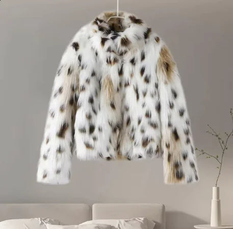 Women’s Animal Print Oversized Coat