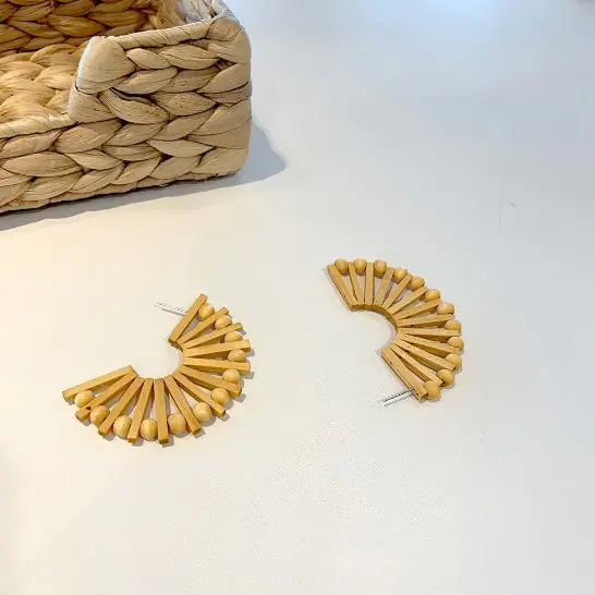 Bohemian Wood Earrings