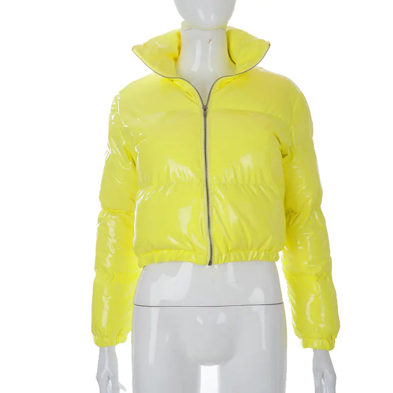 Women’s Leather Bubble Coat
