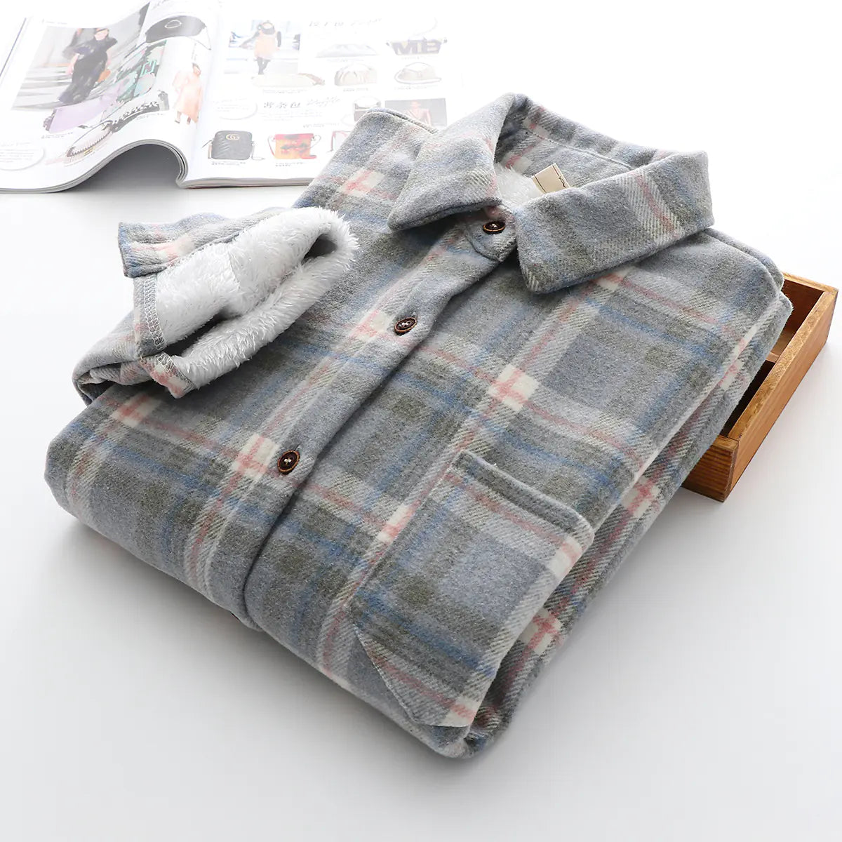 Women’s Cozy Plaid Shirt