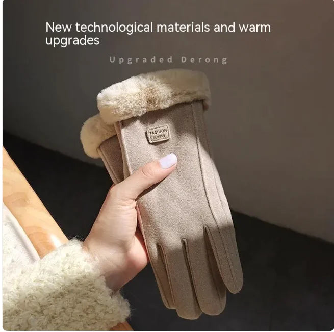 Fleece Suede Gloves