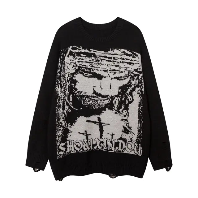 Oversized Anime Sweater