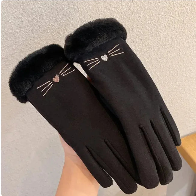 Fleece Suede Gloves