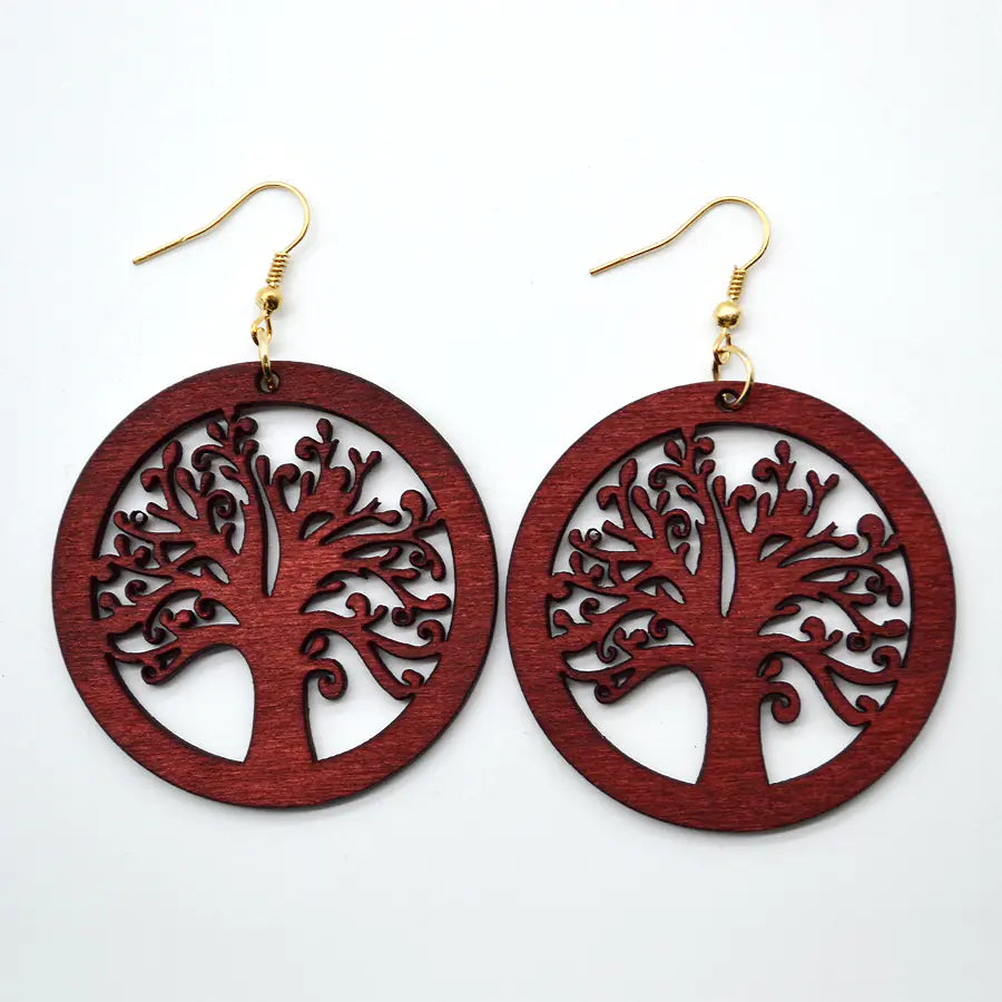 Rosewood Halo Earrings