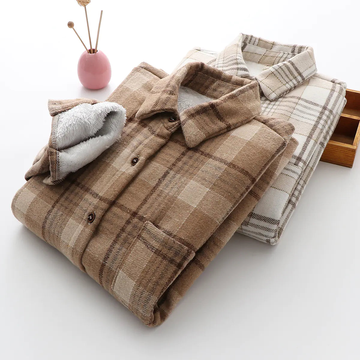 Women’s Cozy Plaid Shirt