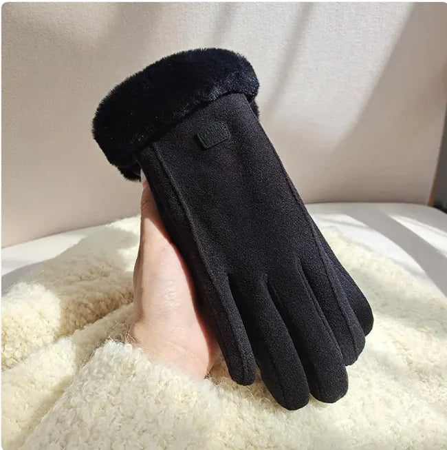 Fleece Suede Gloves