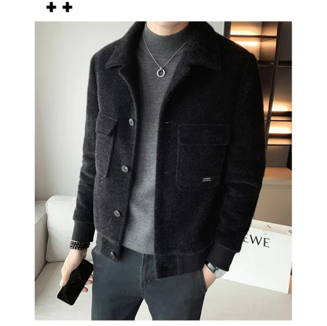 Men's Velvet Fur Coat