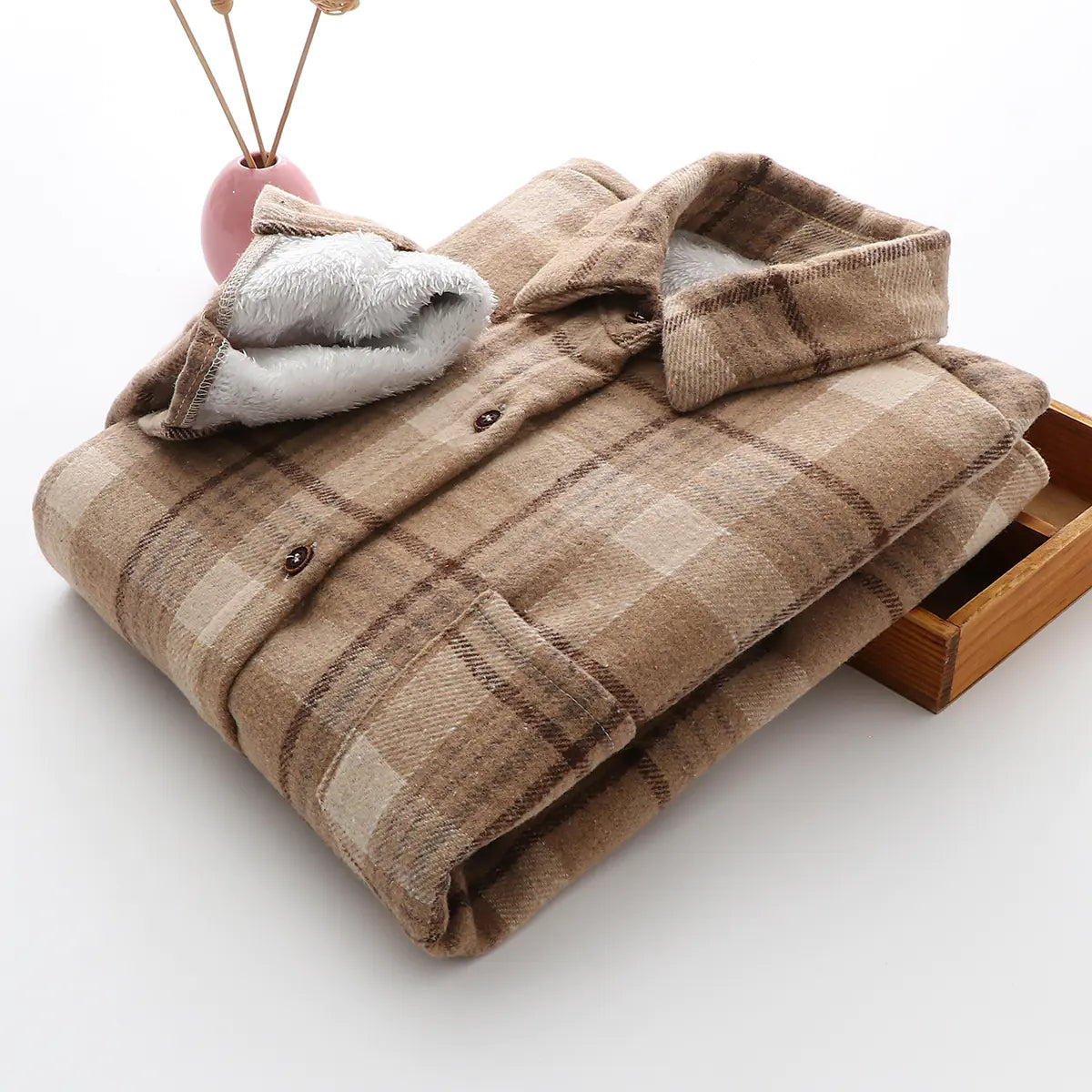 Women’s Cozy Plaid Shirt