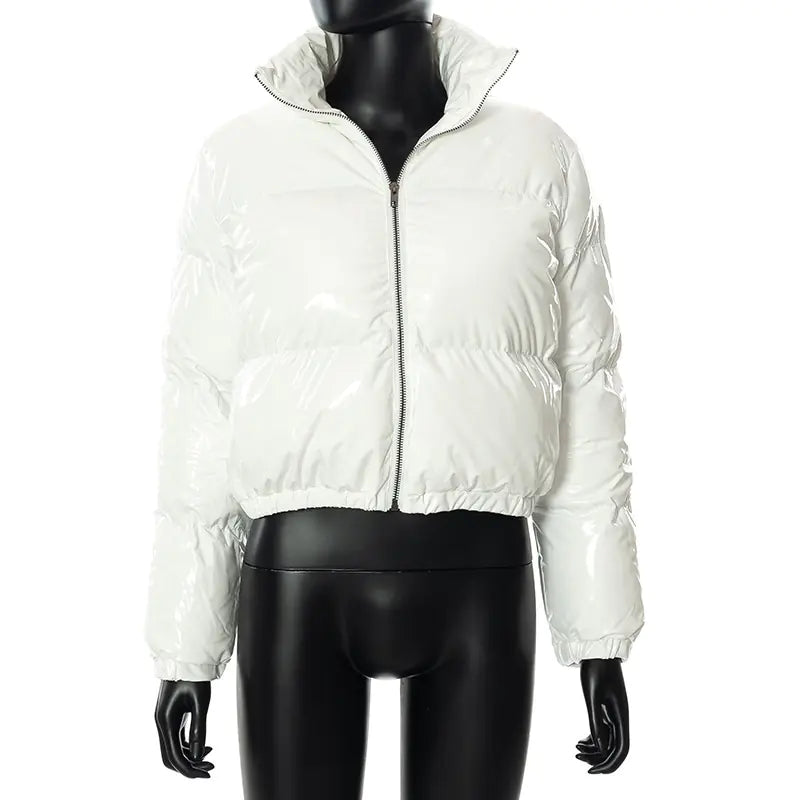 Women’s Leather Bubble Coat
