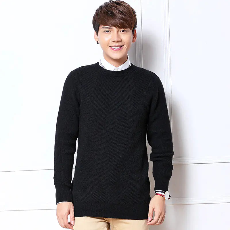 Men’s Thick Round Neck Sweater
