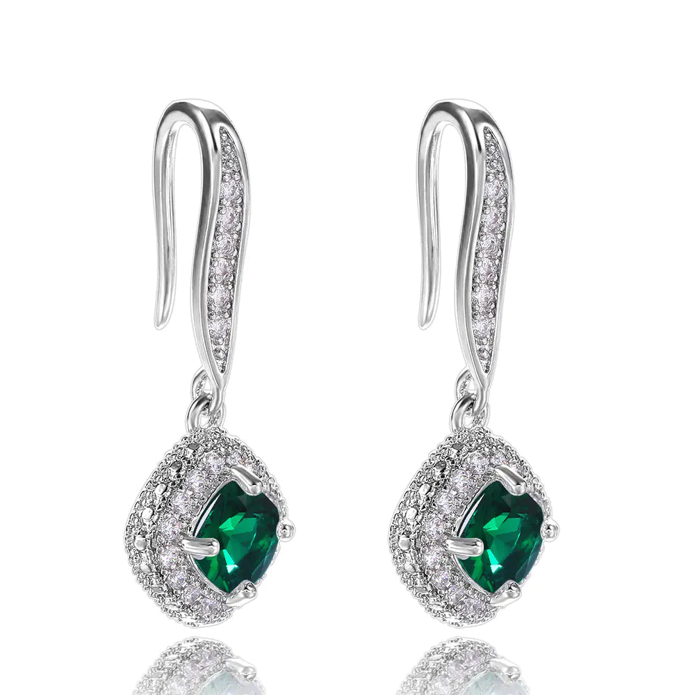 Square Zircon Earrings