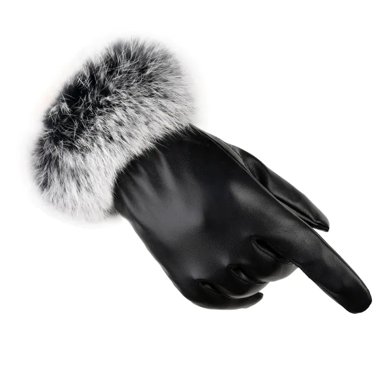 Fur Lined Leather Gloves