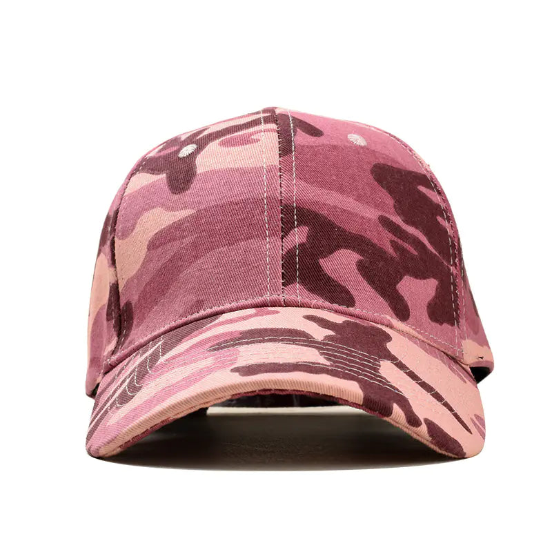 Camouflage Baseball Cap for Men and Women, Pink
