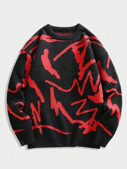 Men's Casual Abstract Sweater