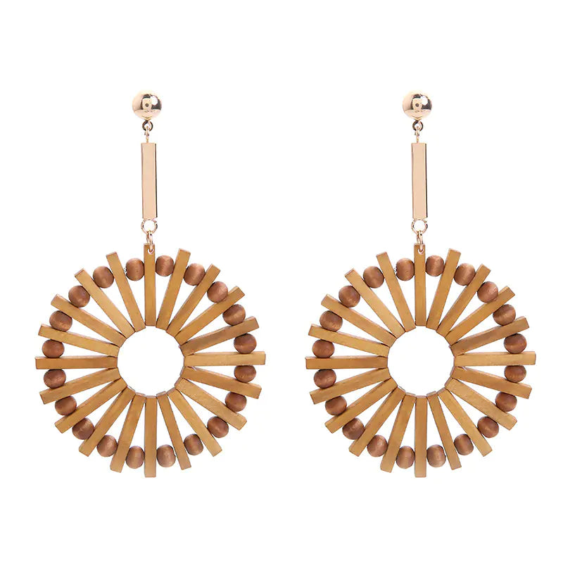 Bohemian Wood Earrings