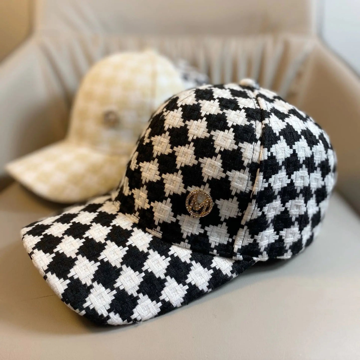 Zara Plaid Baseball Hat