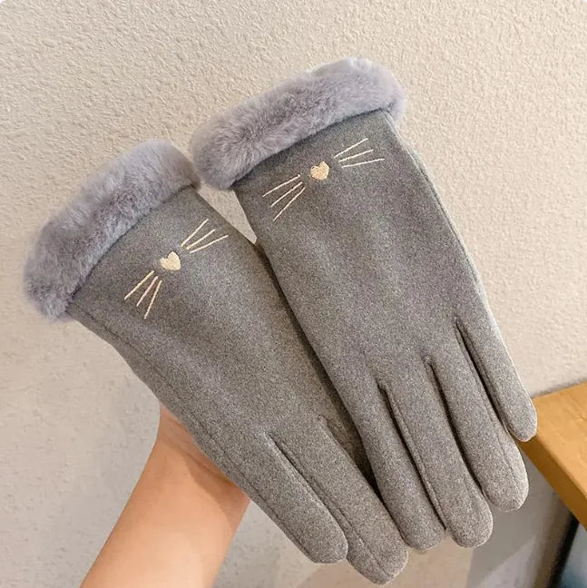 Fleece Suede Gloves